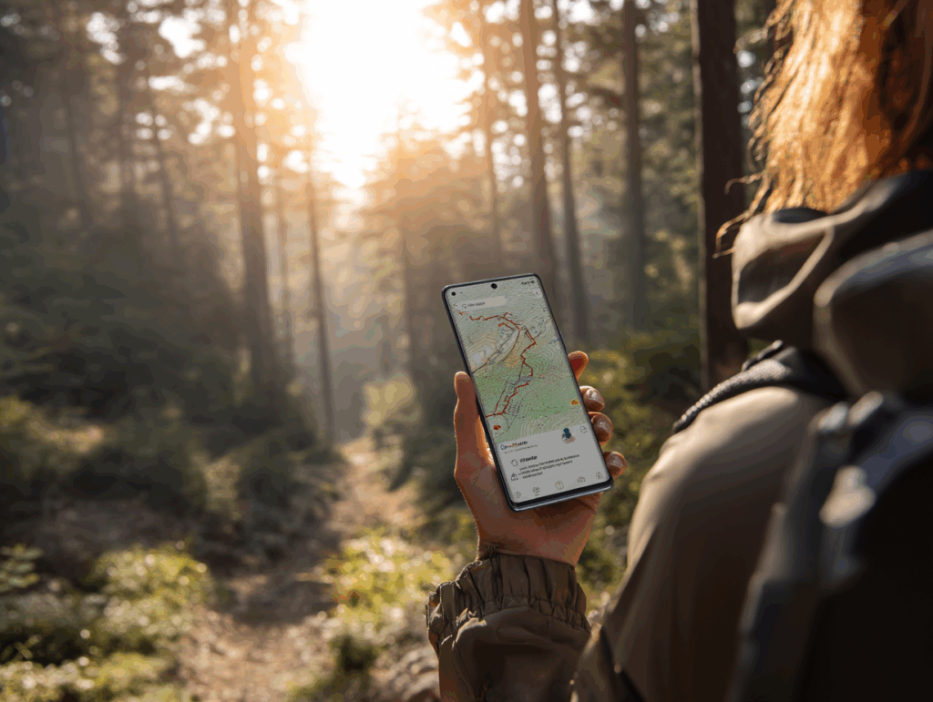 Samsung Galaxy S24 Ultra Test – GPS-Navigation beim Wandern