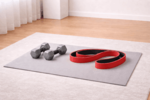 Kurzhanteln als Zusatzgewicht für Oberkörpertraining ohne Fußbelastung