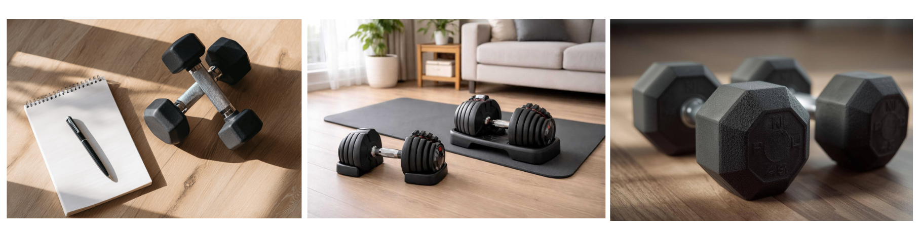 Gewichten en trainingsmateriaal thuis