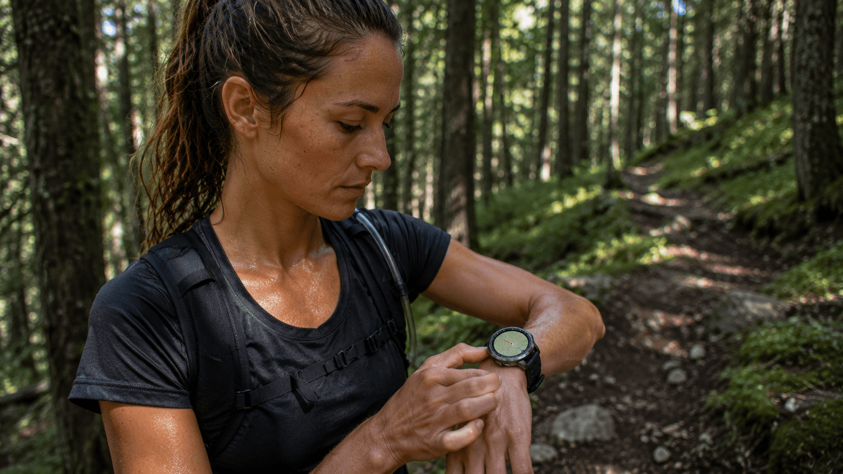 Outdoor-Smartwatch Huawei Watch GT 6 Pro beim Wandern mit Navigation