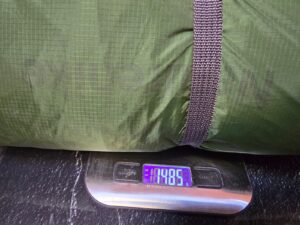 Naturehike Cloud Up 1 wiegt nur 1088,5 Gramm – Gewichtsmessung des leichten 1-Personen-Zelts